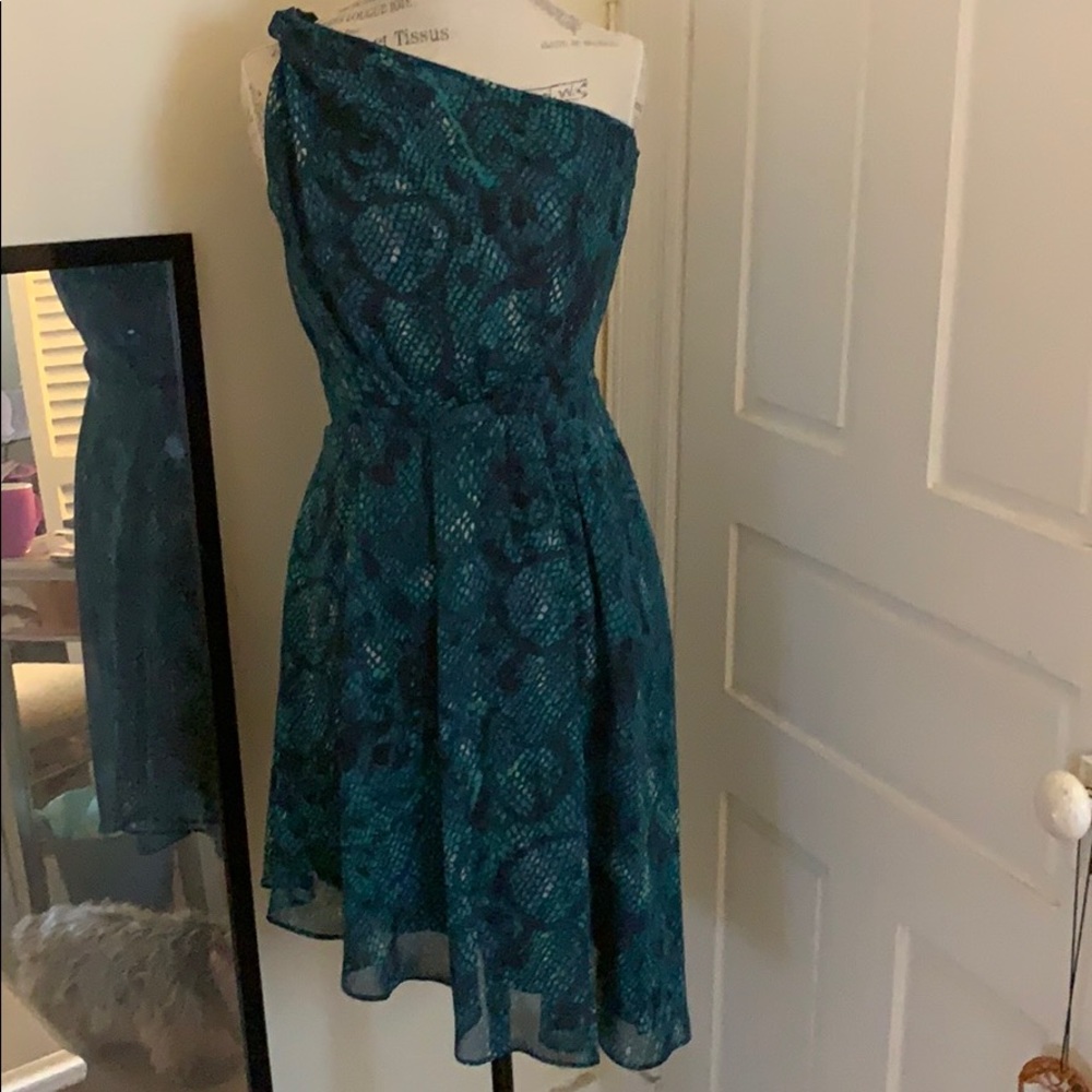 One shoulder asymmetrical Rachel Roy dress